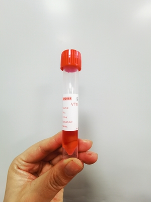 3ml解決が付いている赤い帽子10mlの標本の綿棒の輸送の管