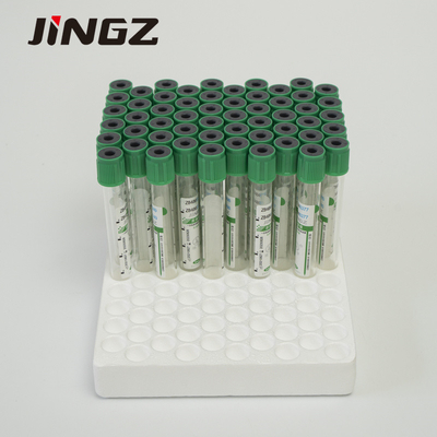 13*75mmの緑の上のリチウム ヘパリンの管生化学的なテストのための4つのMlの血の管