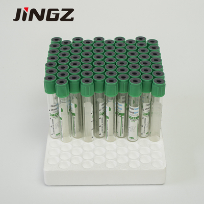 単一の使用2ml-10ml深緑色のリチウム ヘパリンの管の血液サンプルのコレクションのびん