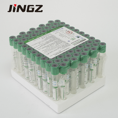単一の使用2ml-10ml深緑色のリチウム ヘパリンの管の血液サンプルのコレクションのびん