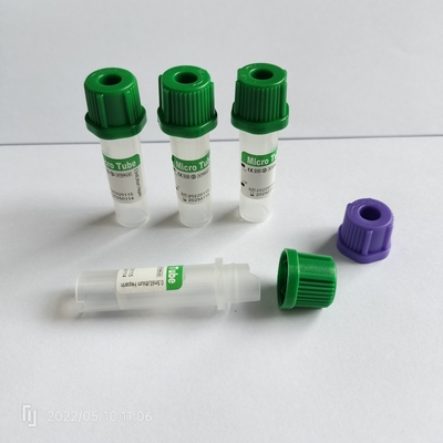 緑の帽子ペリフェラル小児科のためのマイクロ血のコレクションの管0.25ml-1ml