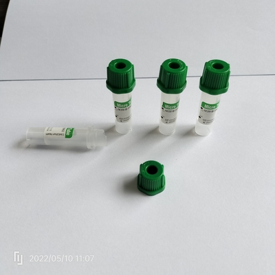 8*45mm リチウムヘパリン ミニチューブ グリーン マイクロ ノン真空チューブ