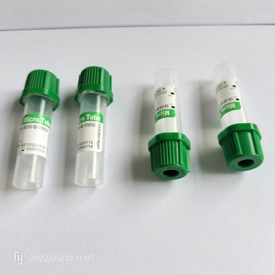 ヘパリンのバキュテナーのマイクロ血のコレクションの管0.5ml PP単一の使用のための8*45mm