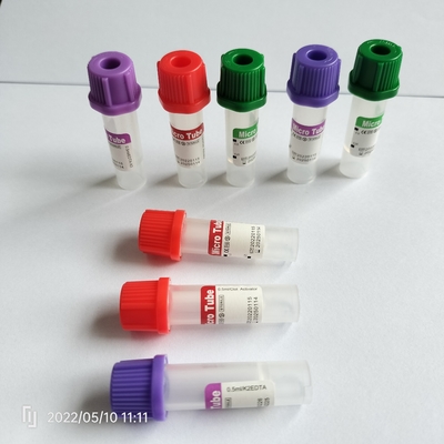添加物なし 赤のミニチューブ 0.5ml 小児用血液採集チューブ
