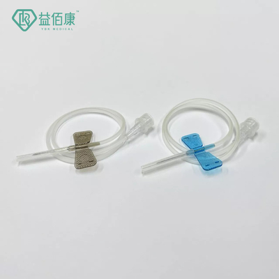 蝶頭皮の静脈は20g-25g暗藍色の緑の飛んだ血のコレクション セットを置いた
