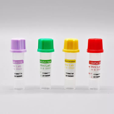 ヘパリンのバキュテナーのマイクロ血のコレクションの管0.5ml PP単一の使用のための8*45mm