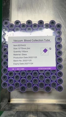 Vacuumの血のコレクションのエチレンジアミン四酢酸の管の製造業者0.5-10mlガラス ペット管
