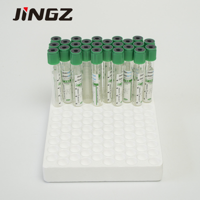 13*75mmの緑の上のリチウム ヘパリンの管生化学的なテストのための4つのMlの血の管