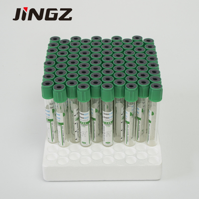 13*75mmの緑の上のリチウム ヘパリンの管生化学的なテストのための4つのMlの血の管