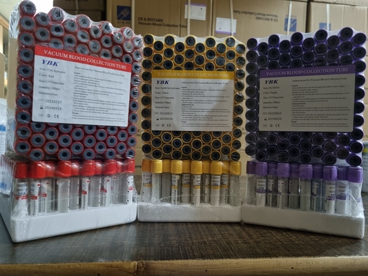 13*75mm Vacuumの血液サンプルのコレクションの管のエチレンジアミン四酢酸の管のゲルの管1-10ml