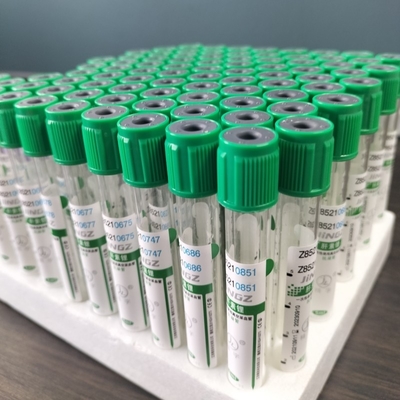 バクテイナー 血液検査 薬局 リチウムヘパリンチューブ OEM ラベル 100pcs パック 1-10ml