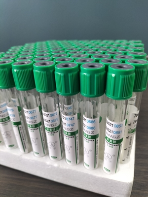グリーンキャップ 2ml-10ml ナトリウムヘパリンチューブ 医療用血液採取用試験管