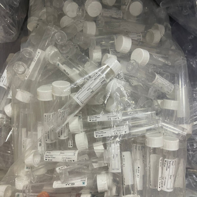 ホワイトキャップ平面試験管 10ml 16*100mm 実験用サンプル輸送用