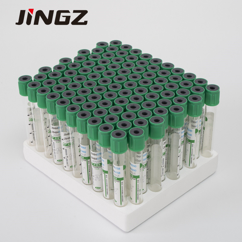 13*75mmの緑の上のリチウム ヘパリンの管生化学的なテストのための4つのMlの血の管