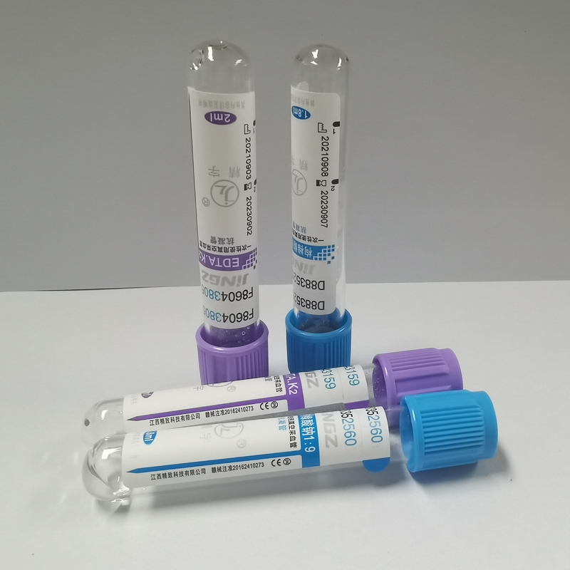 ラベンダーの閉鎖2ml 3ml 4ml K2のエチレンジアミン四酢酸の管の付着力のペーパー ラベルのタイプ