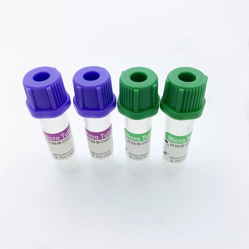ラベンダー 小型EDTAチューブ マイクロ ノンバキューム エッダ 0.5 ml ペディアトリクス試験用