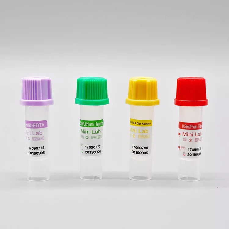 ヘパリンのバキュテナーのマイクロ血のコレクションの管0.5ml PP単一の使用のための8*45mm
