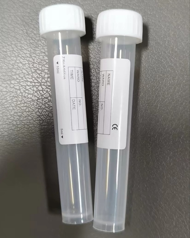 ホワイトキャップ平面試験管 10ml 16*100mm 実験用サンプル輸送用